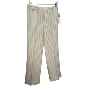 Ralph Lauren Cream Pinstripe Women's Pants